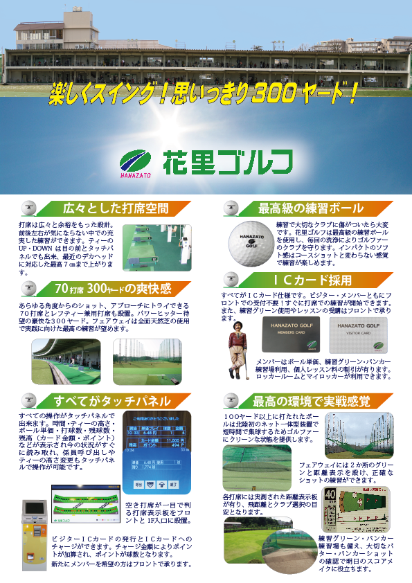 楽しくスイング！思いっきり300ヤード！花里ゴルフ